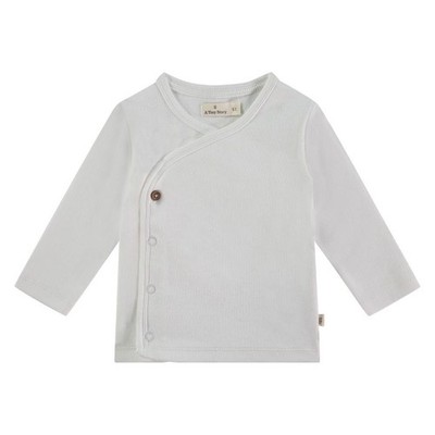 A Tiny Story Baby Langarmshirt, Wickelshirt, Bio Baumwolle
