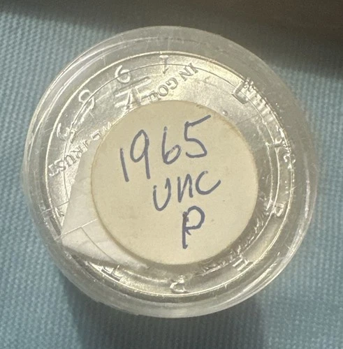 1965 Kennedy Half Dollar Roll BU 40% Silver 20 US Coins