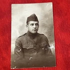 Vintage U.S. MILITARY WORLD WAR 1 POSTCARD - ARMY SERGEANT PHOTOGRAPH (h17)