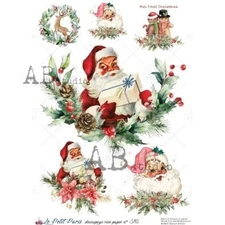 Christmas Elements #310 | A4 Rice Paper | Paper for Decoupage | AB Studios