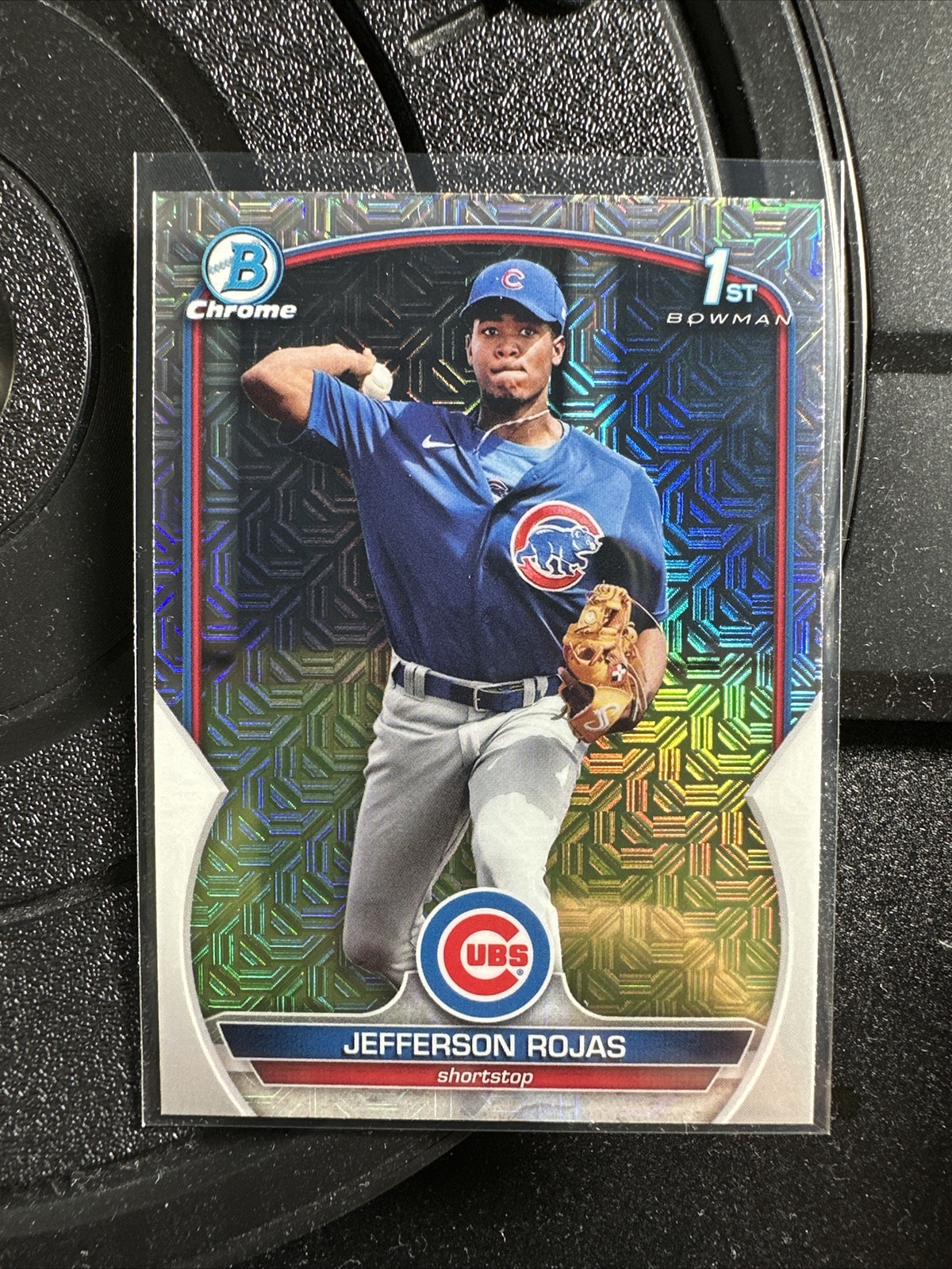 Jefferson Rojas 2023 Bowman Chrome 1st MEGA MOJO Refractor #BCP-70 Cubs