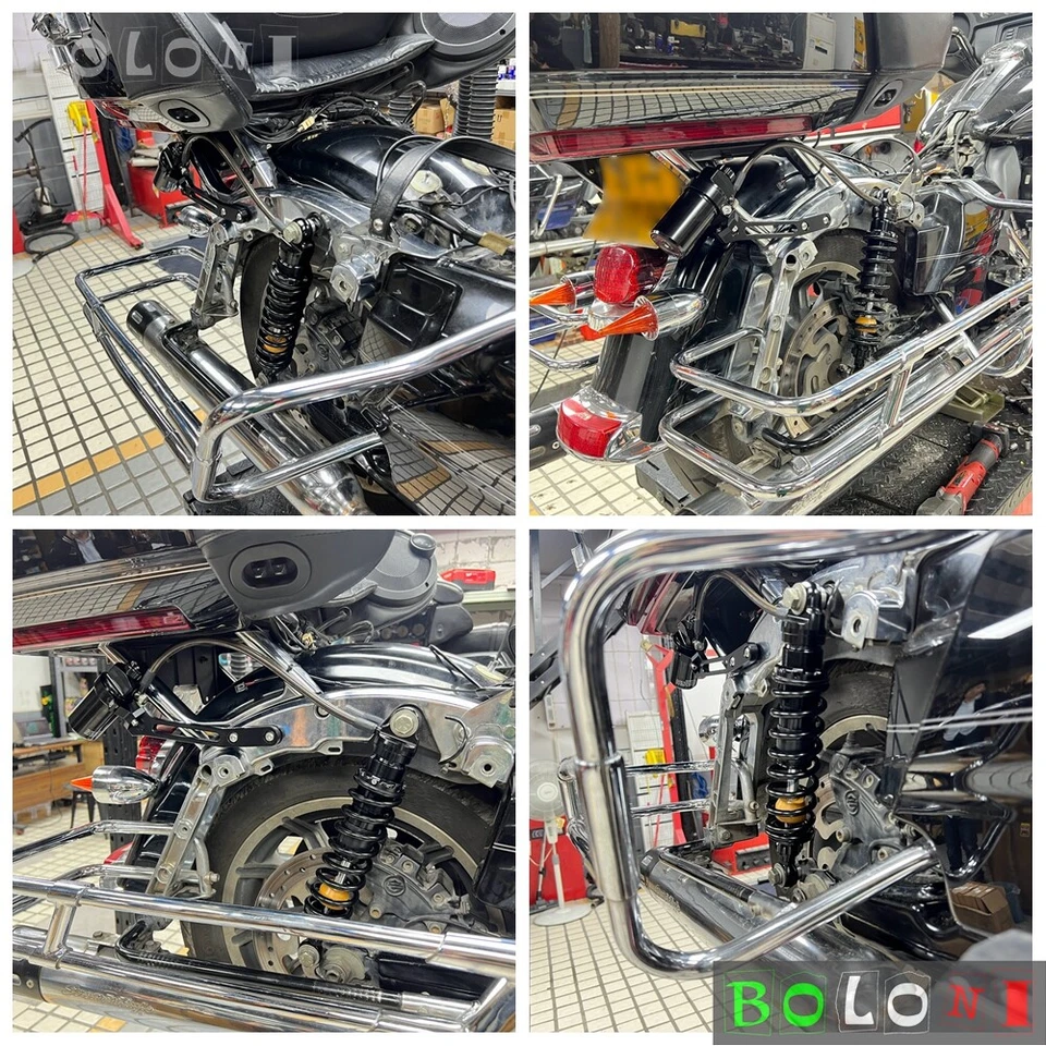 Amortiguador depósito remoto para Harley Road Glide ST FLTRX Road King 1990-24 Foto 4 de 4