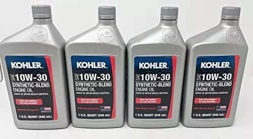 Kohler (Pack of 4) 25 357 65-S Synthetic Blend SAE 10W-30 4-Cycle Engine Oil