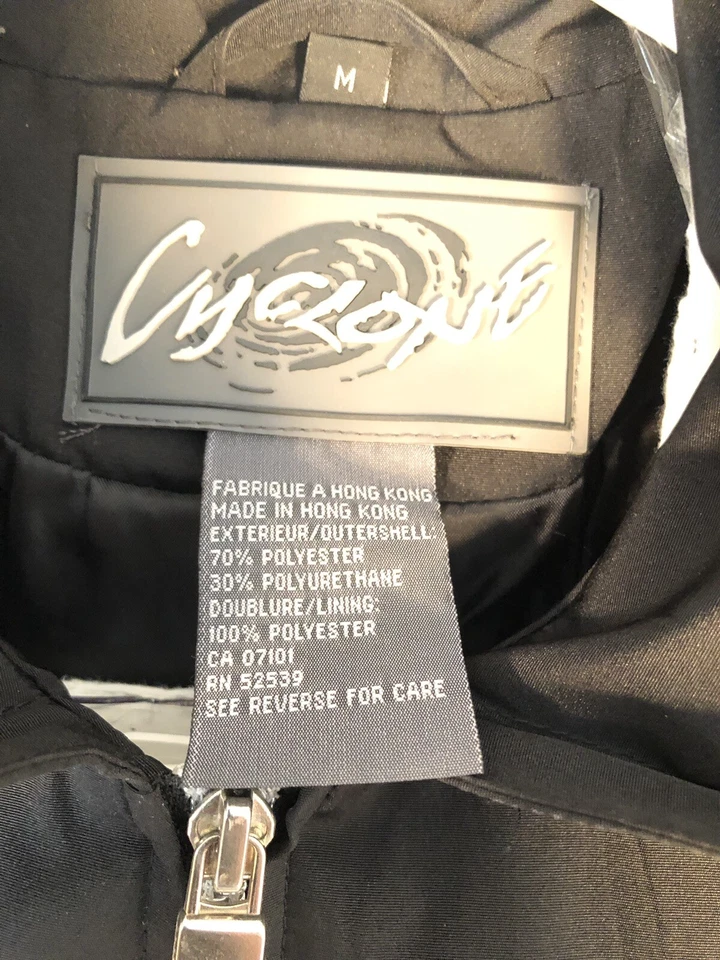 Womens Medium Cyclone Long Sleeve Jacket Coat Black - Image 3 of 4