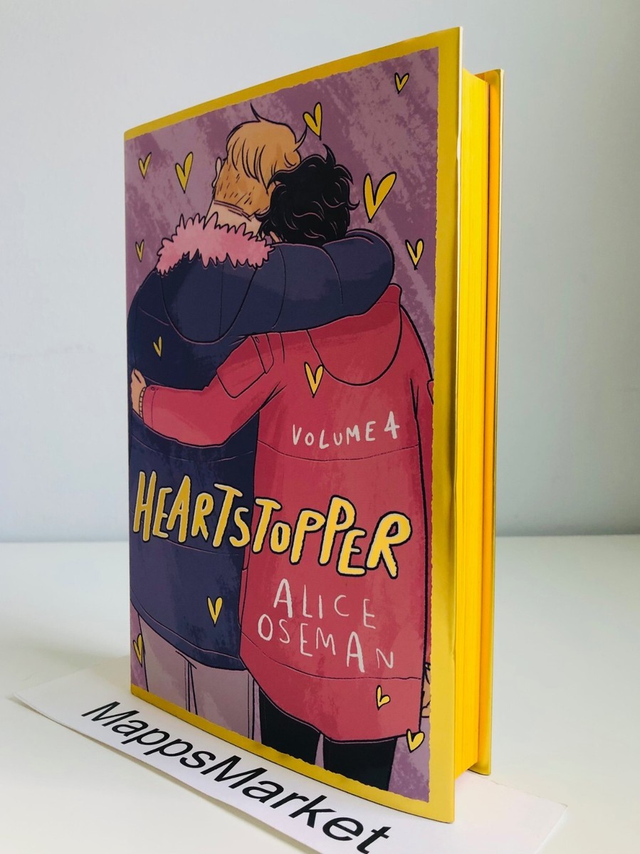 SIGNED Heartstopper Vol 4 by Alice Oseman FAIRYLOOT EXCLUSIVE