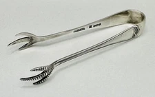 Antique 1926 Sterling Silver Sugar Tongs - Cooper Brothers & Sons Ltd, Sheffield
