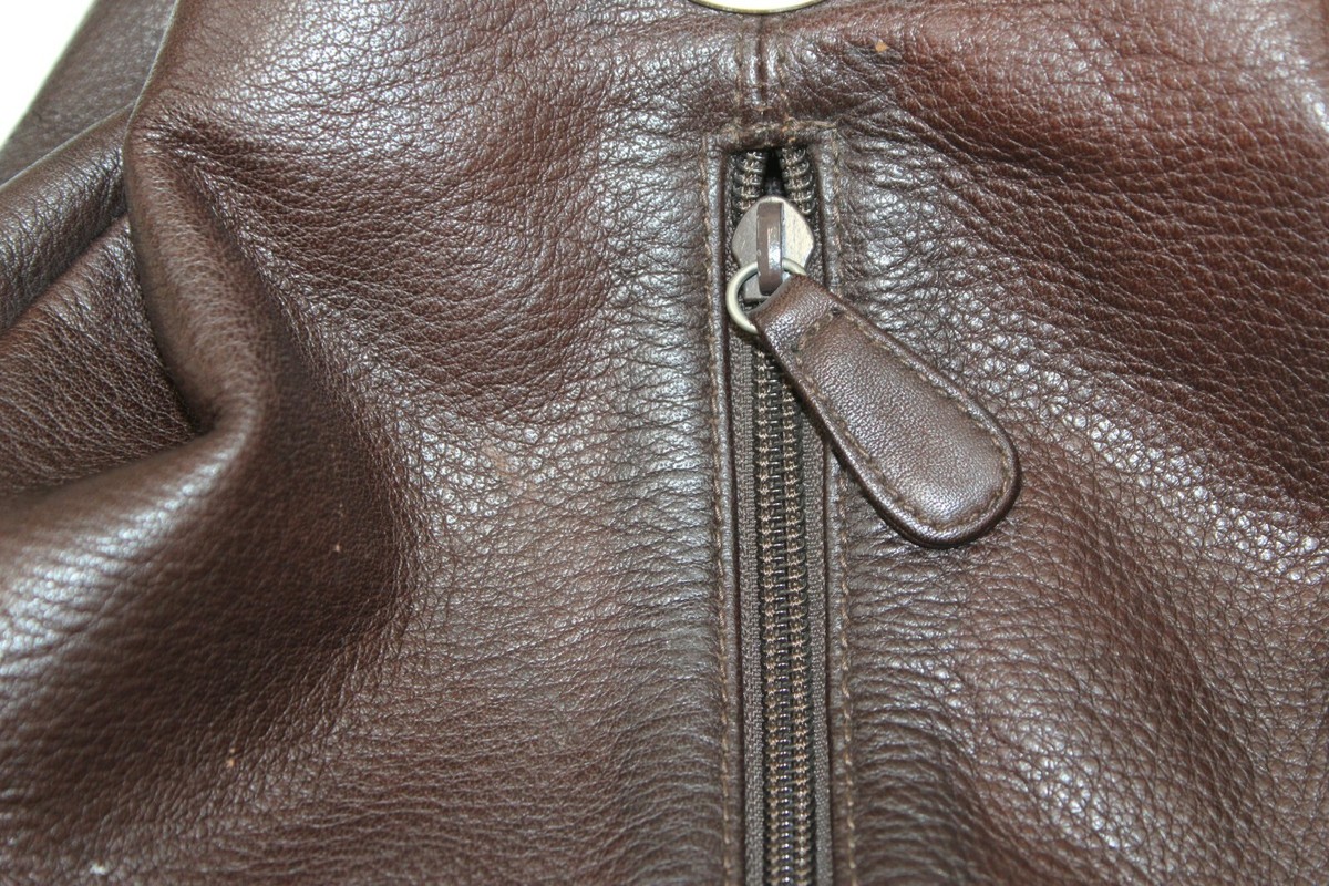 G.H. Bass & Co Pebbled Leather Backpack Purse Brown | eBay