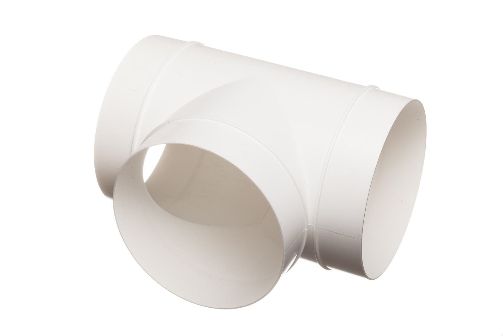 Ducting Round Equal T Piece Kitchen Ventilation Duct Pipe Extract 5"" 125mm