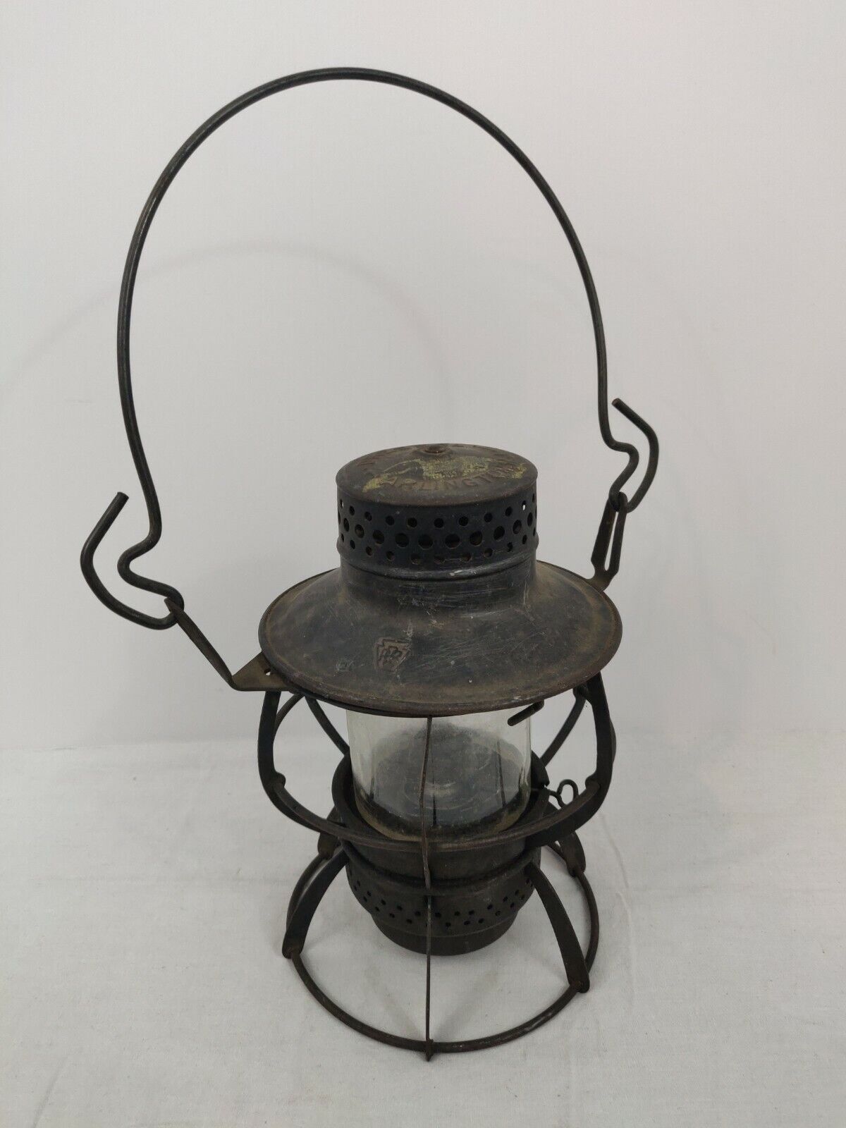 Dressel Arlington Metal Railroad Lantern w/ Glass - USA (NJ), Vintage, Black