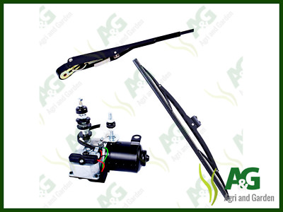 Scheibenwischermotor Set 12V Schwerlast passend für Traktoren Bagger Gabelstapler