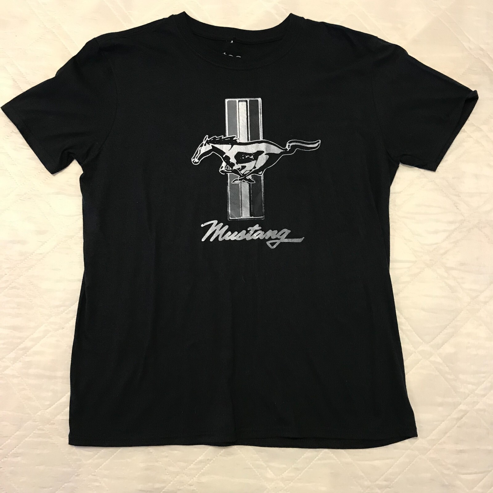 PONY T shirt Ford Mustang nera luv grande