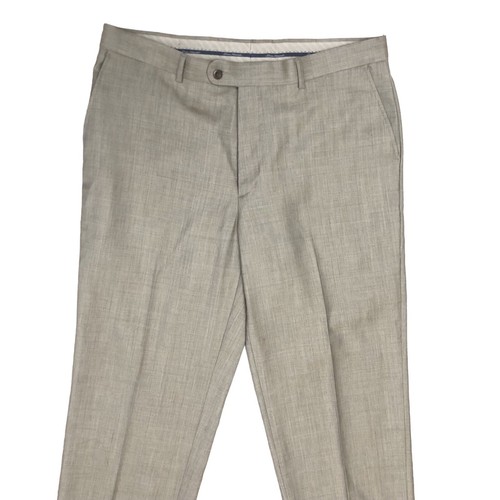 100% Wool Linea Naturale Luxe Flat Front Dress Men’s Pants Sz 36x30 NWOT - Picture 2 of 12