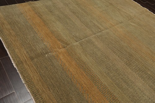 8' x 10' Michaelian & Kohlberg Hand Knotted Wool Tibetan Area Rug Moss Gold 8x10 - Picture 4 of 6