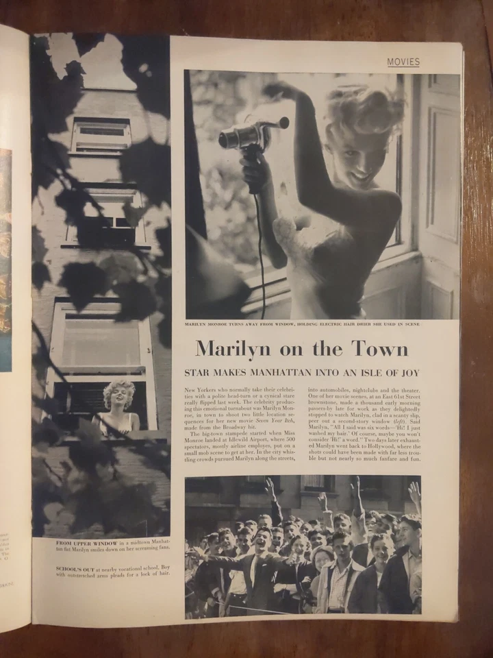 Life Magazine September 27, 1954 Marilyn Monroe, iconic Monroe Photo - Image 3 of 4