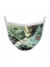 colorful FACE MASK party time 100 bill hundred candy fun Adult Fashion cloth