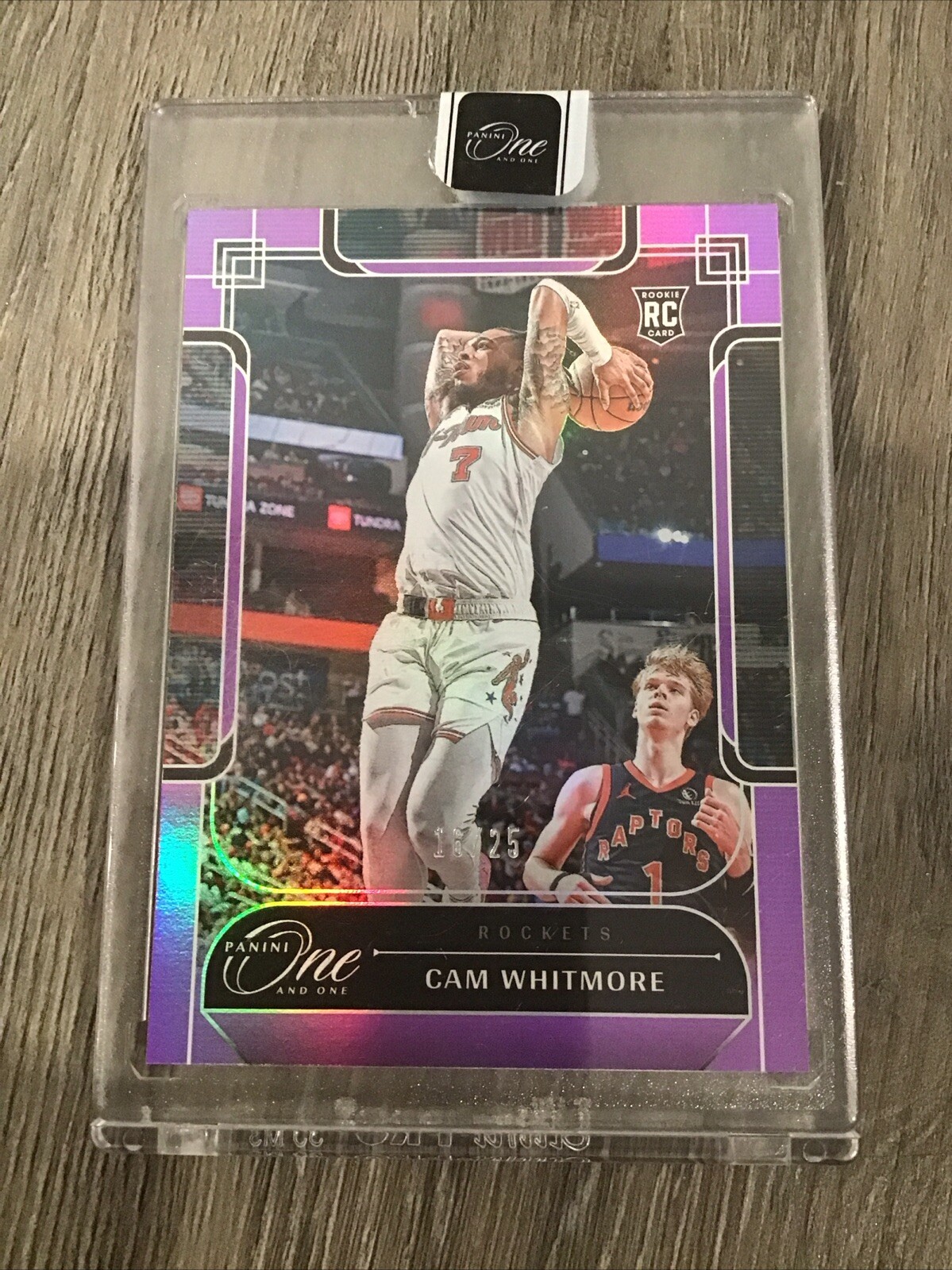 2023-24 Panini One And One Cam Whitmore #148 RC Rookie Purple Rockets /25