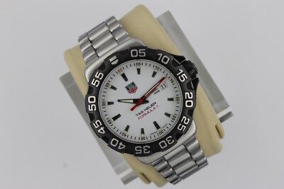 Tag Heuer WAH1111.BA0850 Mens Formula 1 Series Watch White Black Silver 8''