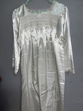 Vintage Christian Dior Nightgown Size S Made In Phillipines Ivory With Lace