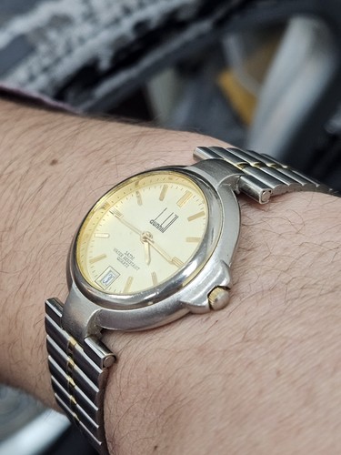 Orologio da polso unisex Dunhill Swiss Made movimento quarzo data 3 ATM - Foto 3 di 10