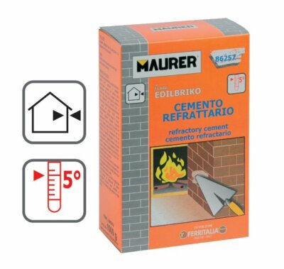 CEMENTO REFRATTARIO ALTA TEMPERATURA PER FUGHE CAMINI FORNI BARBECUE 1KG  (23132) | eBay