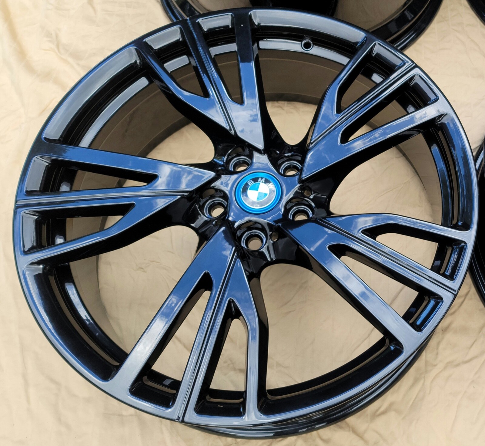 20" NEW BLACK OEM FACTORY ORIGINAL BMW i8 I12 I15 SUPER LIGHT FORGED WHEELS RIMS