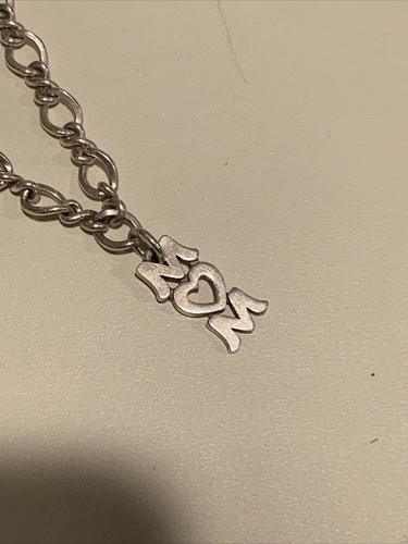 James Avery Forged Charm Bracelet with Retired Mom Charm 7” Sterling Silver 925 - Picture 14 of 21