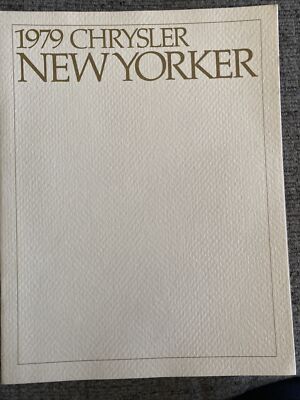 1979 Chrysler New Yorker and Fifth Avenue 16-page Car Sales Brochure Catalog