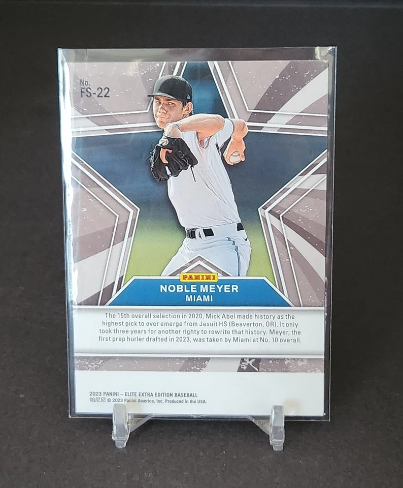2023 Panini Elite Extra Edition Future Star Status #FS-22 Noble Meyer - Image 2 of 2