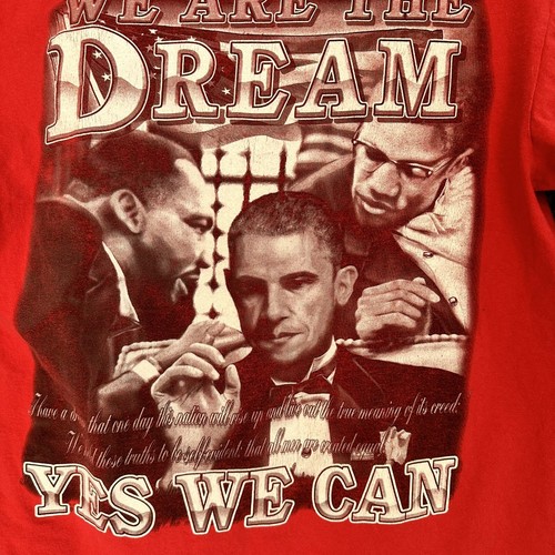 Martin Luther King T Shirt MLK The Time Is Now Graphic Mens Medium Red READ - Picture 4 of 9