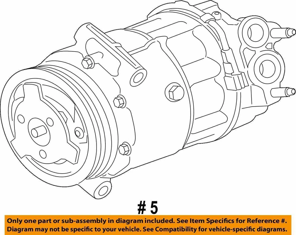 Compresor de aire acondicionado usado para: Jaguar Xe 2017 grado A Foto 4 de 4