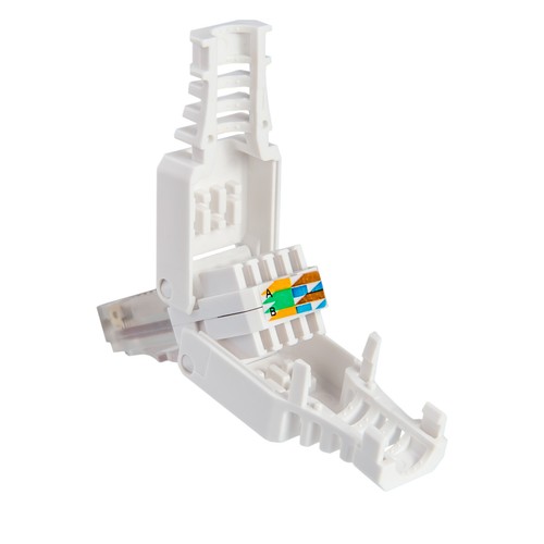 CAT.7 RJ45 Cat8 6a Netzwerkdose Stecker Keystone Verbinder LSA Anschluss BOX LAN - Afbeelding 12 van 123