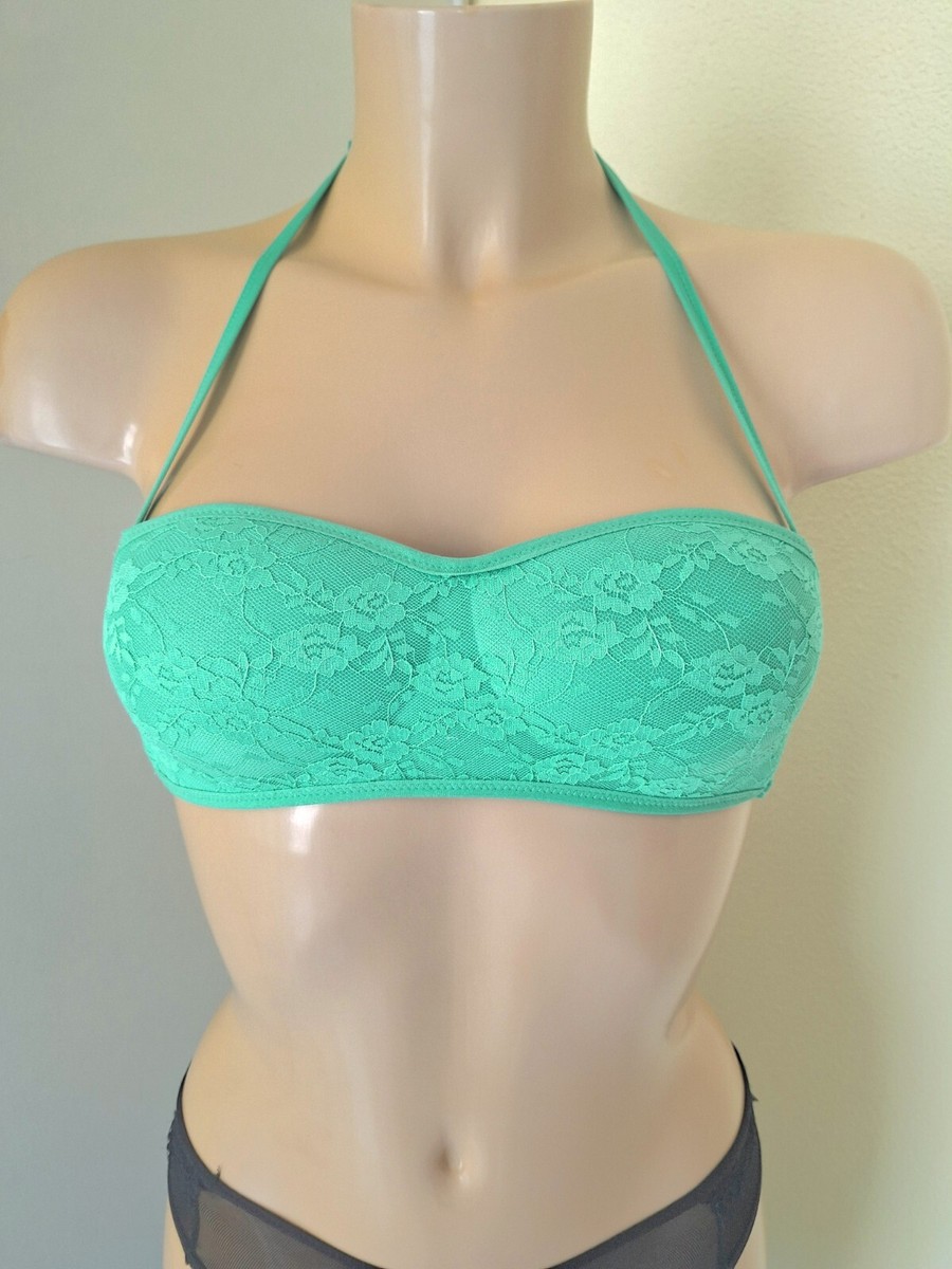 Femme Ultra-mince Doux Brodé Soutien-gorge Bandeau Fleuri Soutien-gorge
