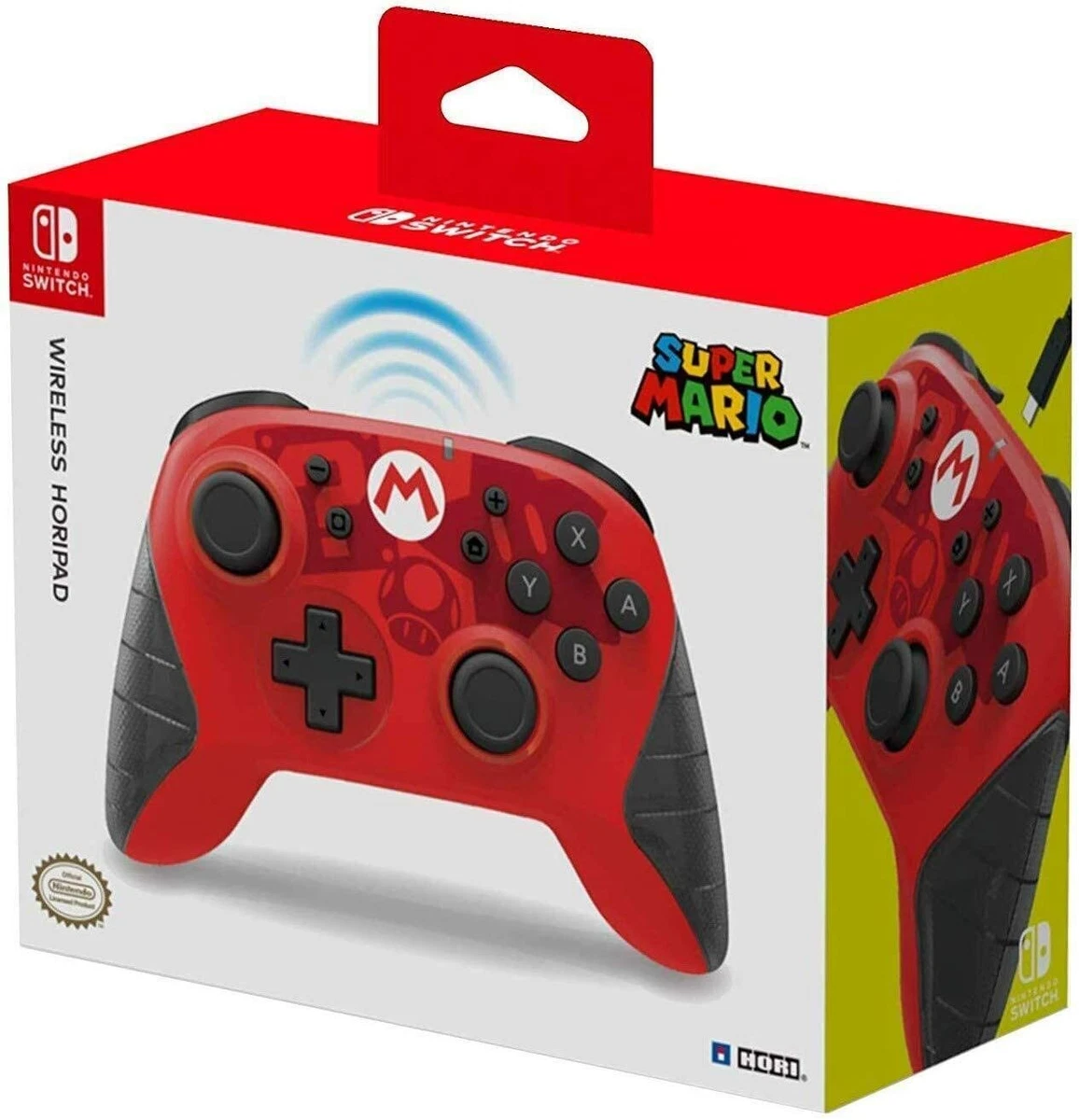 HORI WIRELESS SUPER MARIO NINTENDO SWITCH HORIPAD CONTROLLER UFFICIALE SENZA FIL
