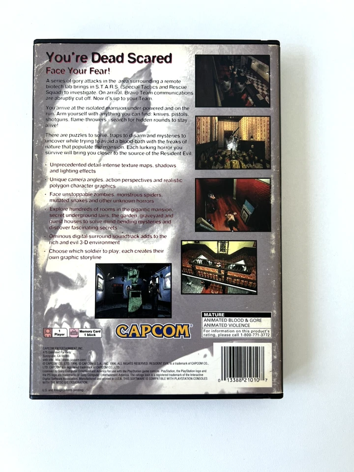 Resident Evil - CIB/OVP - Super Rare Long Box - NTSC/ US - Sony Playstation 1 - Bild 3 von 4