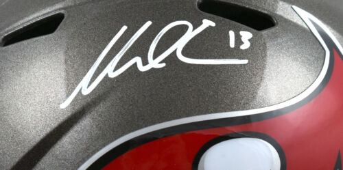 Mike Evans Autographed Tampa Bay Buccaneers F/S Speed Helmet-Beckett W Hologram - Picture 2 of 5