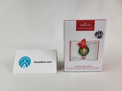 2023 Hallmark Dr. Seuss's How the Grinch Stole Christmas! Cindy-Lou Who Ornament