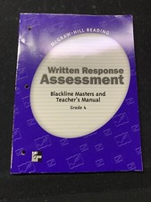Written Response Assessment, Blackline Masters and Teacher's Manual Paperback 