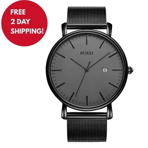 burei men's fashion minimalist wrist watch
