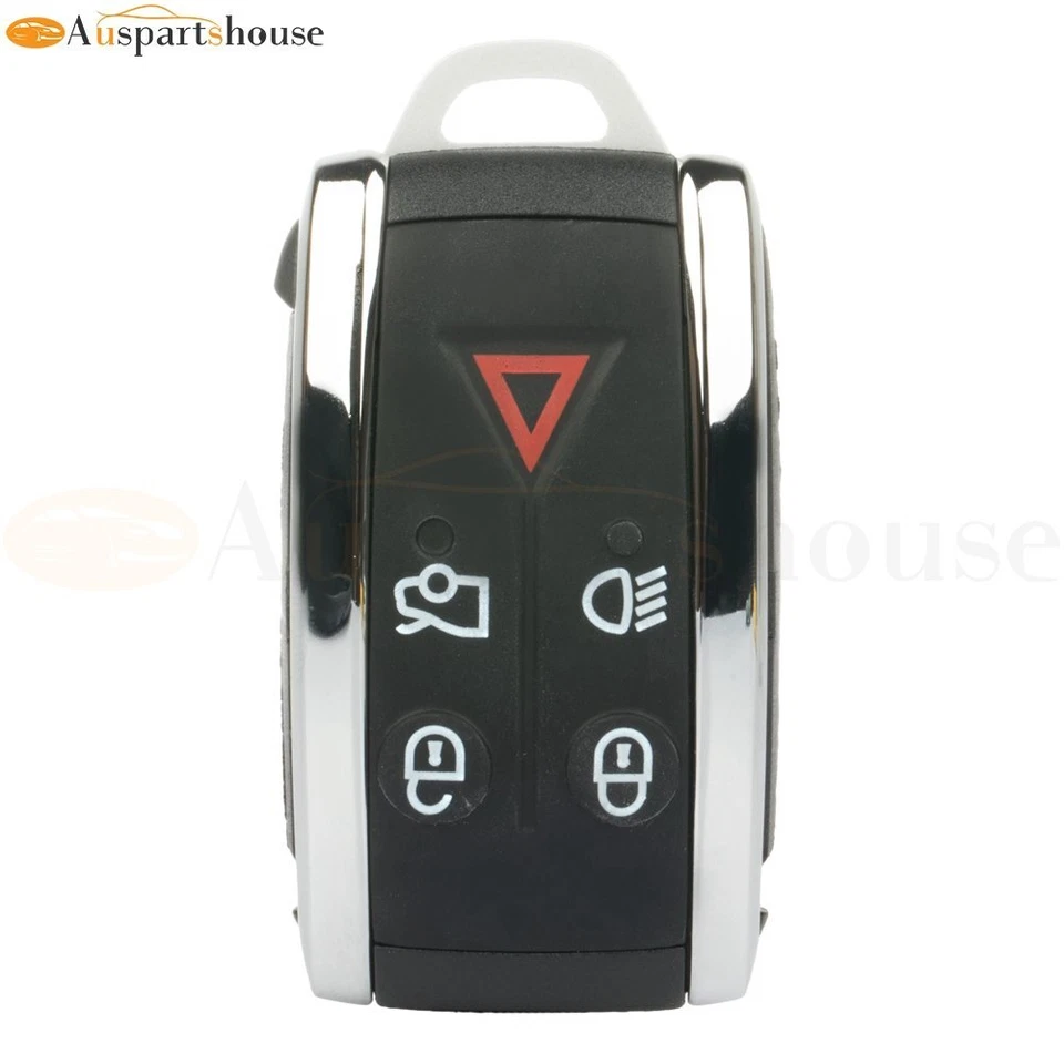 Llavero de coche de entrada remota sin llave 4 botones para Jaguar XK XKR XFR XF 2010-2012 Foto 4 de 4