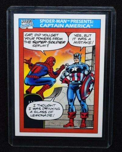 SPIDER-MAN PRESENTS CAPTAIN AMERICA Card #157 1990 Impel Marvel SERIES 1 - Picture 1 of 2