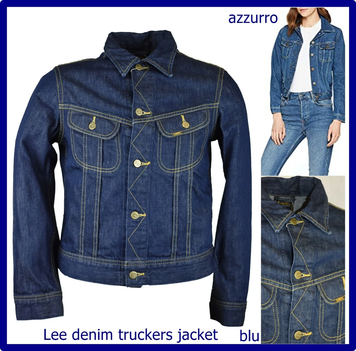 Giubbotto jeans lee sale