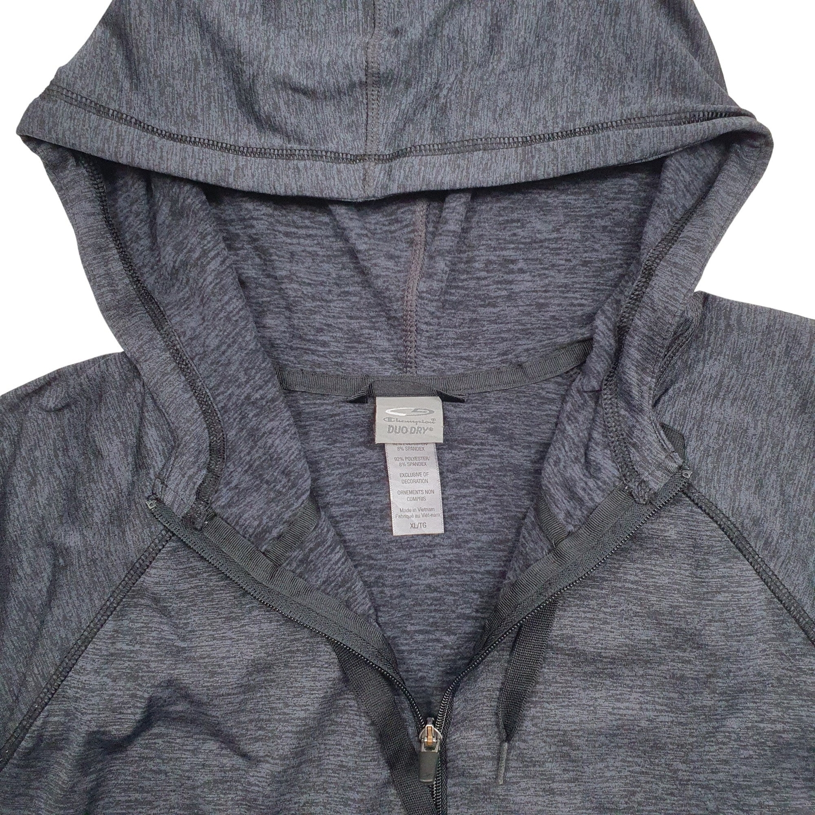 CHAMPION Full Zip Duo Dry Active Jumper Sweatshirt Womens XL image 2