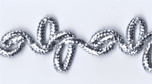 36-Yard-Bolt-of-1-2-034-Silver-Double-Loop-Gimp-Braid-Trim-46310