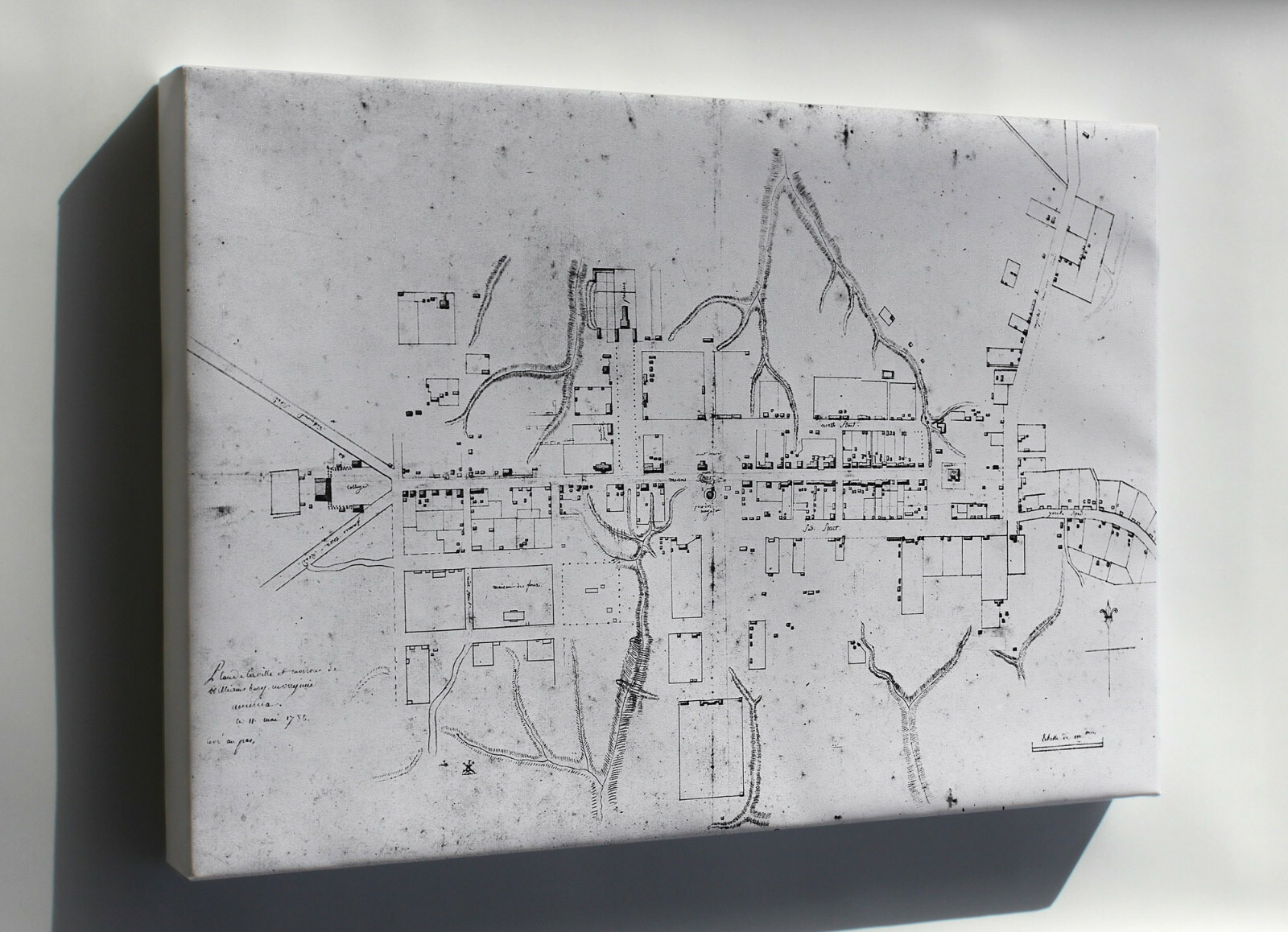 Poster, Many Sizes; Frenchman's Map showing colonial Williamsburg