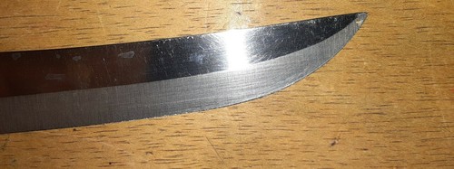Vintage Ekco Stainless Steel 7.5" Blade 12" Knife Wood Handle USA Cutlery - Picture 8 of 10