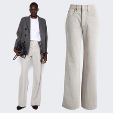 RE/DONE 70s Ultra High Rise Wide Leg Jeans in Greyish Size 31