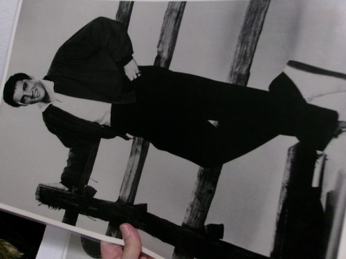 Vtg Elvis Presley Photo Vinyl Placemats Laminated Pictures 1 Color 3 Black White - Picture 6 of 7