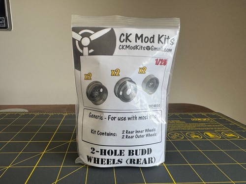 1/25 CK Mod Kits Budd Wheels 2-Hole Rear (Single Axle) #CK2402C - Picture 6 of 6