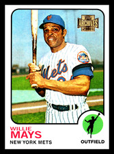 2001 Topps Archives #169 Willie Mays 73