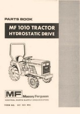 Massey Ferguson MF-1010 MF1010 Hydrostatic Hydro Tractor Parts Book Manual 